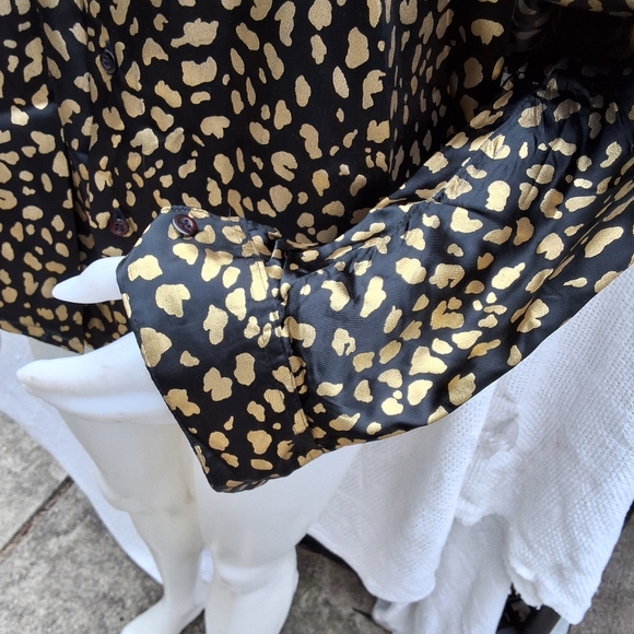Centre Ville vintage French Golden leopard button down 2X ..14-18 - Picture 14 of 14